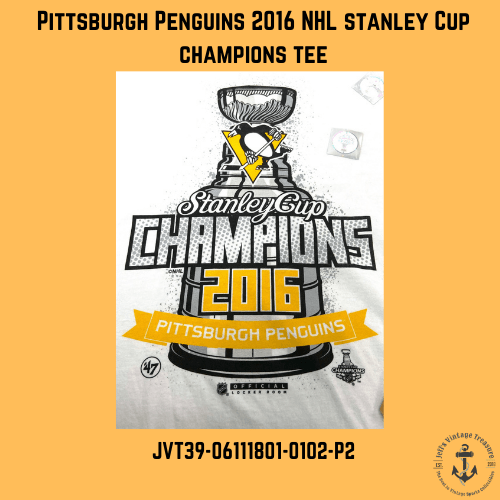 Pittsburgh Penguins 2016 NHL "Stanley Cup Champions" NOS White T-Shirt