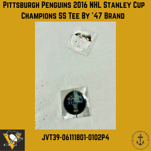 Pittsburgh Penguins 2016 NHL "Stanley Cup Champions" NOS White T-Shirt