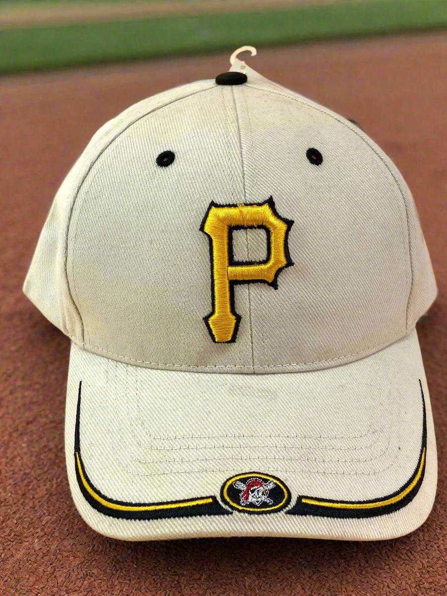 Pittsburgh Pirates NOS Vintage MLB Beige "Stache" Cap