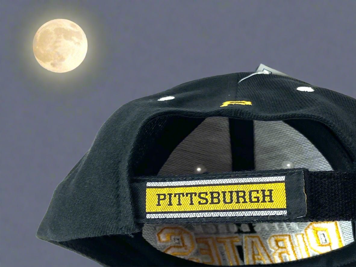 Pittsburgh Pirates NOS Vintage MLB "Black P" 20% Wool Hat