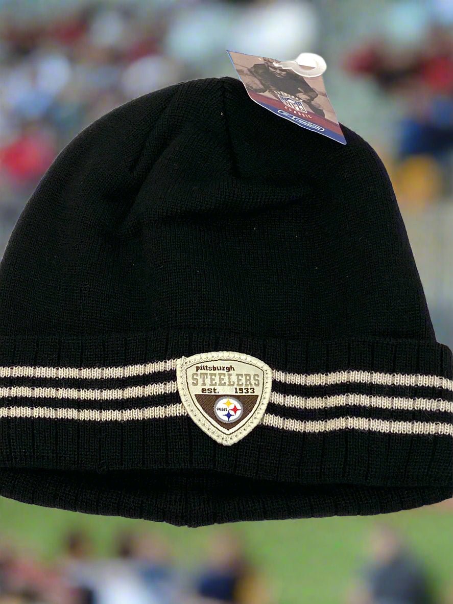 Pittsburgh Steelers Vintage 2002 NFL Cuffed NOS "EST. 1933" Wool Knit Hat