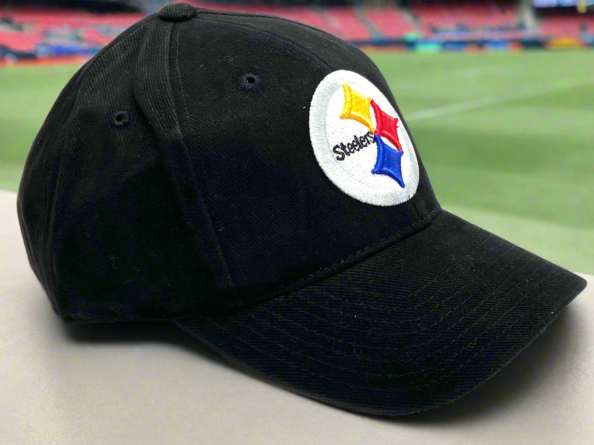 Pittsburgh Steelers Vintage NOS Adult NFL Black Logo Cap