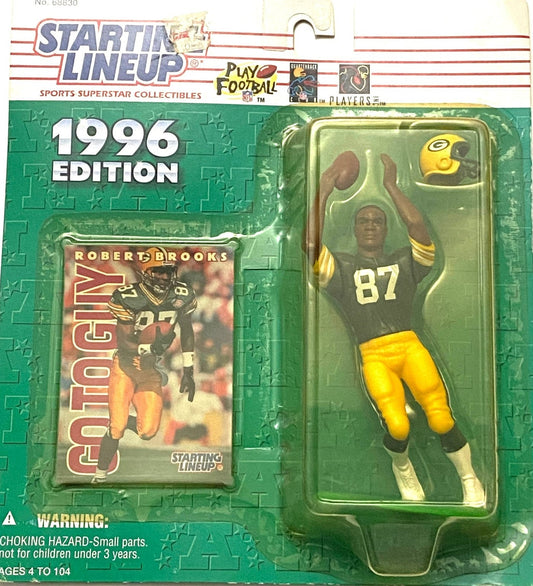 Robert Brooks 1996 NFL Green Bay Packers NOS Starting Lineup Figurine