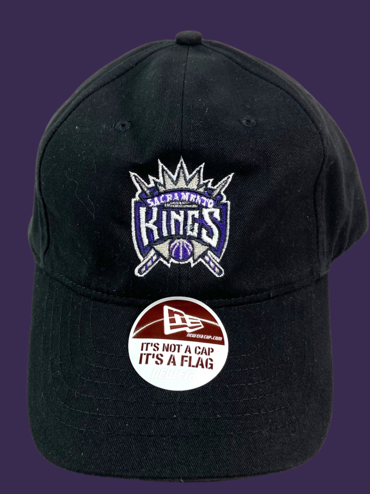 Sacramento Kings NBA Western Conference Old Logo NOS Black Cap