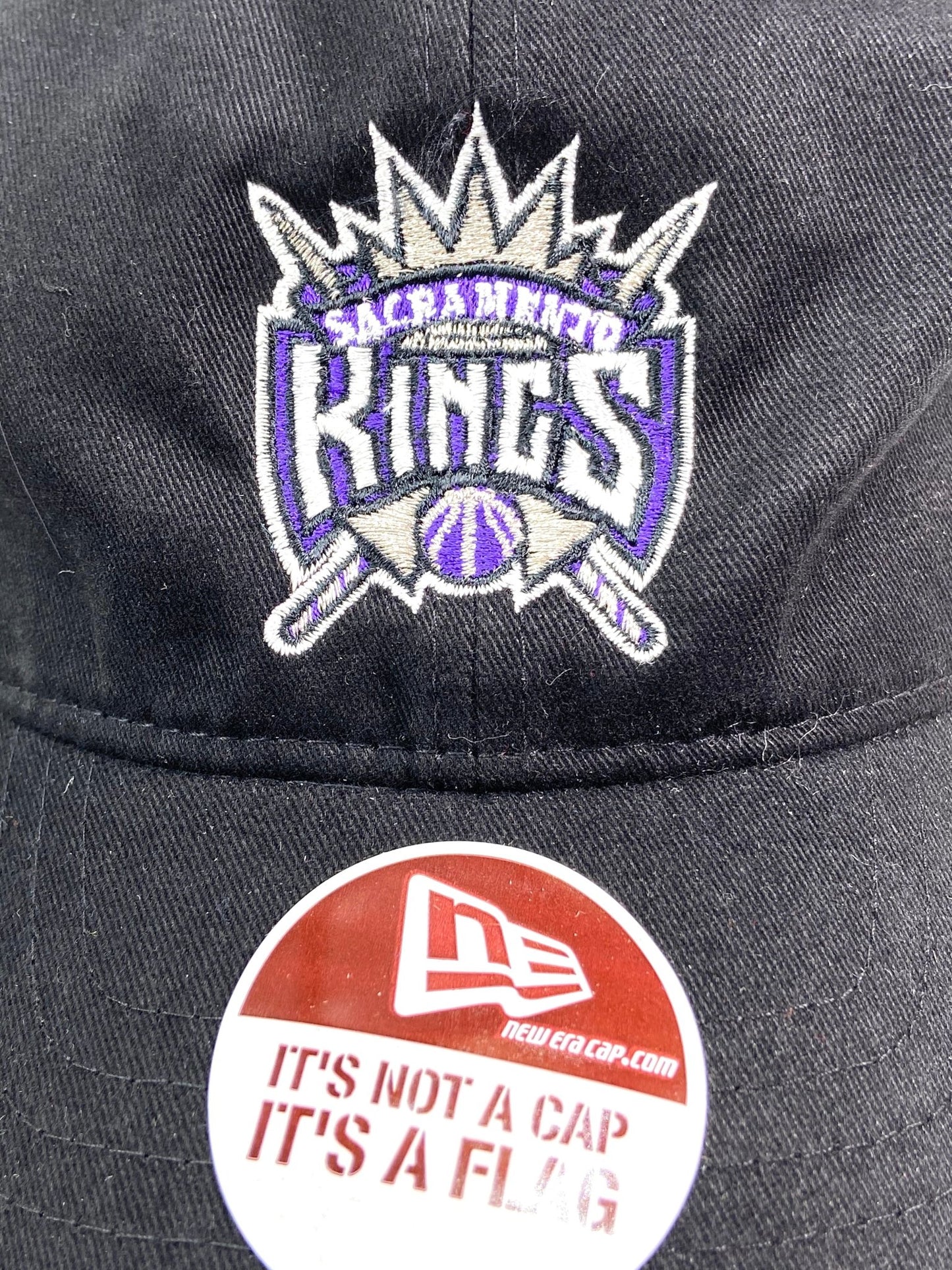 Sacramento Kings NBA Western Conference Old Logo NOS Black Cap