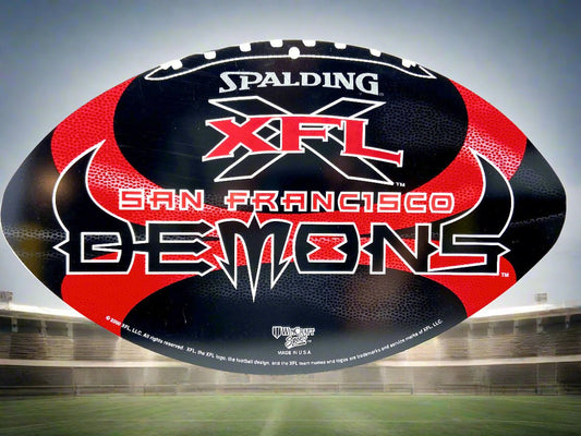 San Francisco Demons Vintage XFL 2000 NOS Team Sign