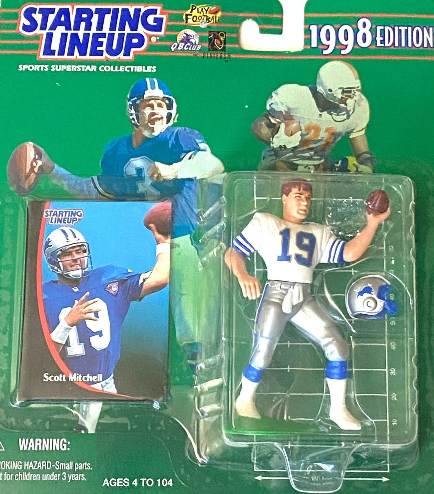 Scott Mitchell 1998 NFL Detroit Lions Starting Lineup NOS Figurine