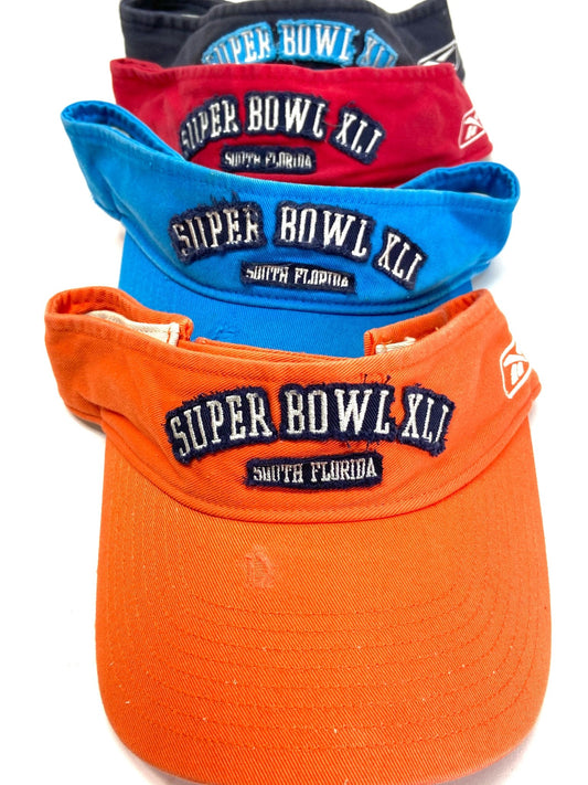 Super Bowl XLI (41) NFL "Tattered" NOS Adult Visors
