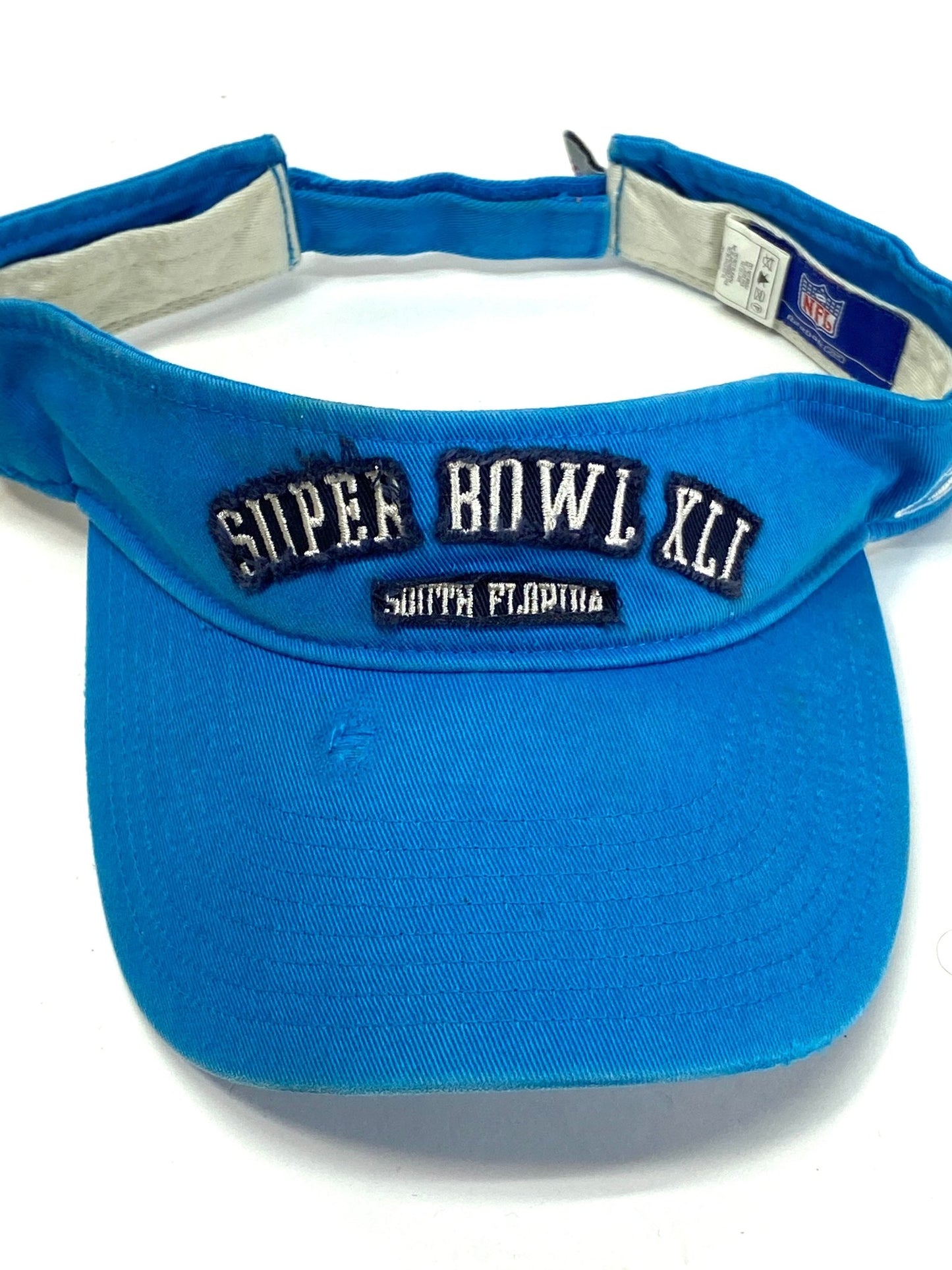 Super Bowl XLI (41) NFL "Tattered" NOS Adult Visors