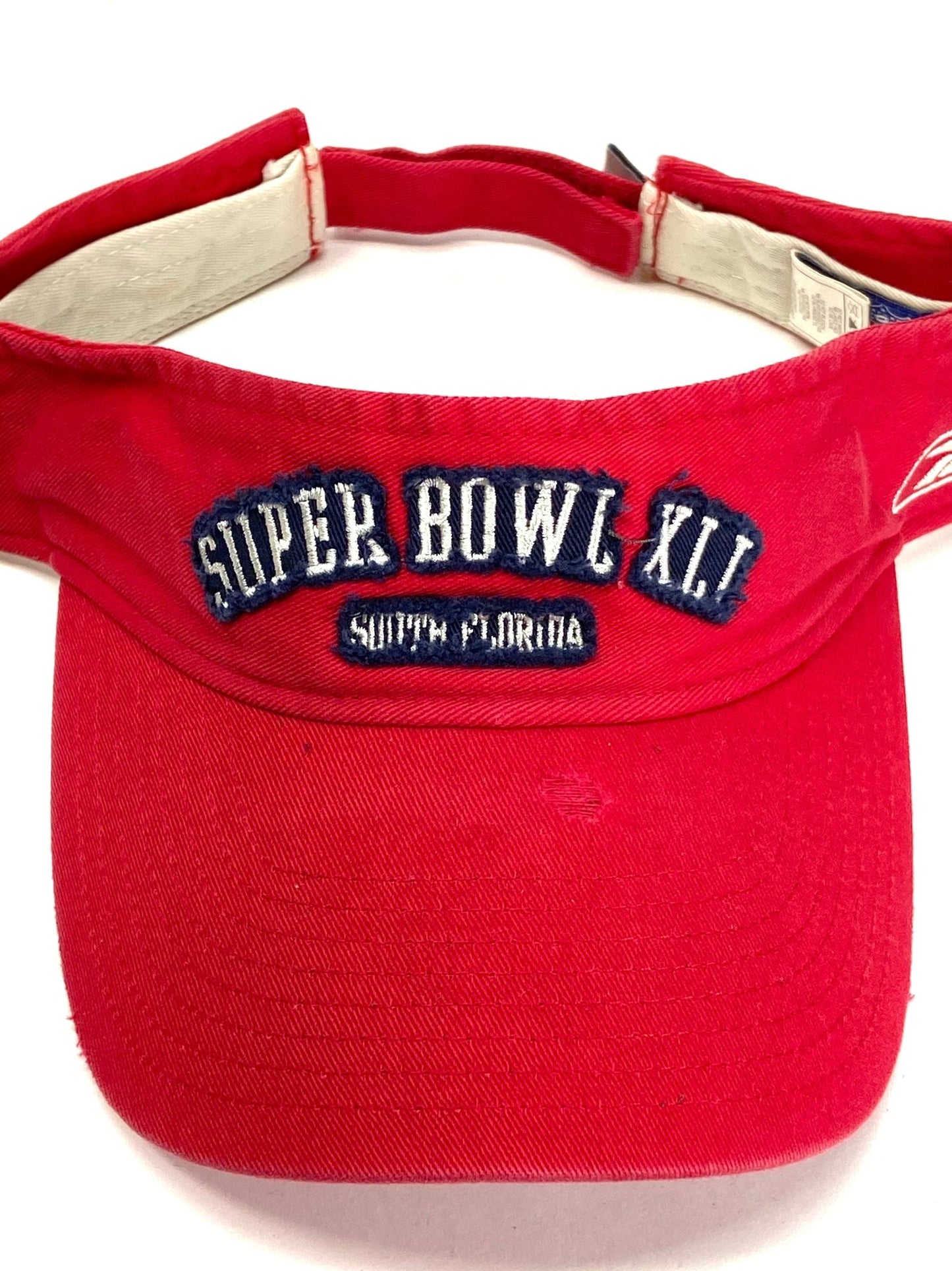 Super Bowl XLI (41) NFL "Tattered" NOS Adult Visors