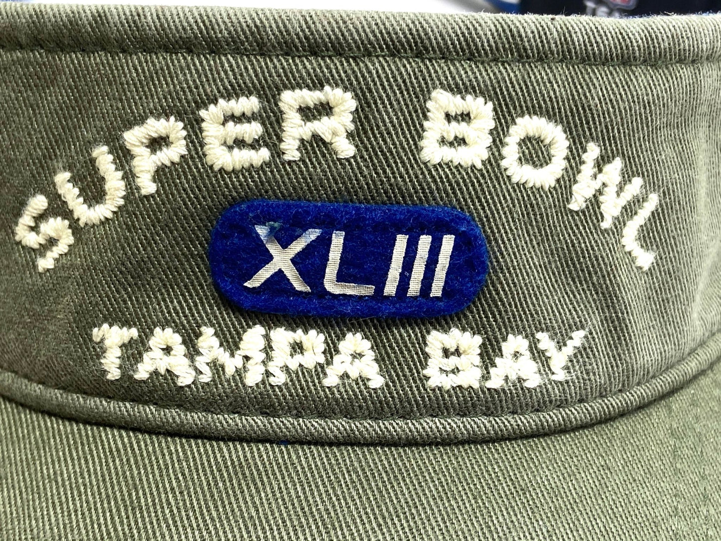 Super Bowl XLIII (43) NFL Commemorative Adult Dark Green NOS Visor