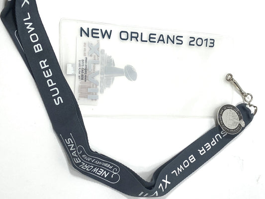 Super Bowl XLVII (47) Collectible NOS Lanyard/Pin/Ticket Holder