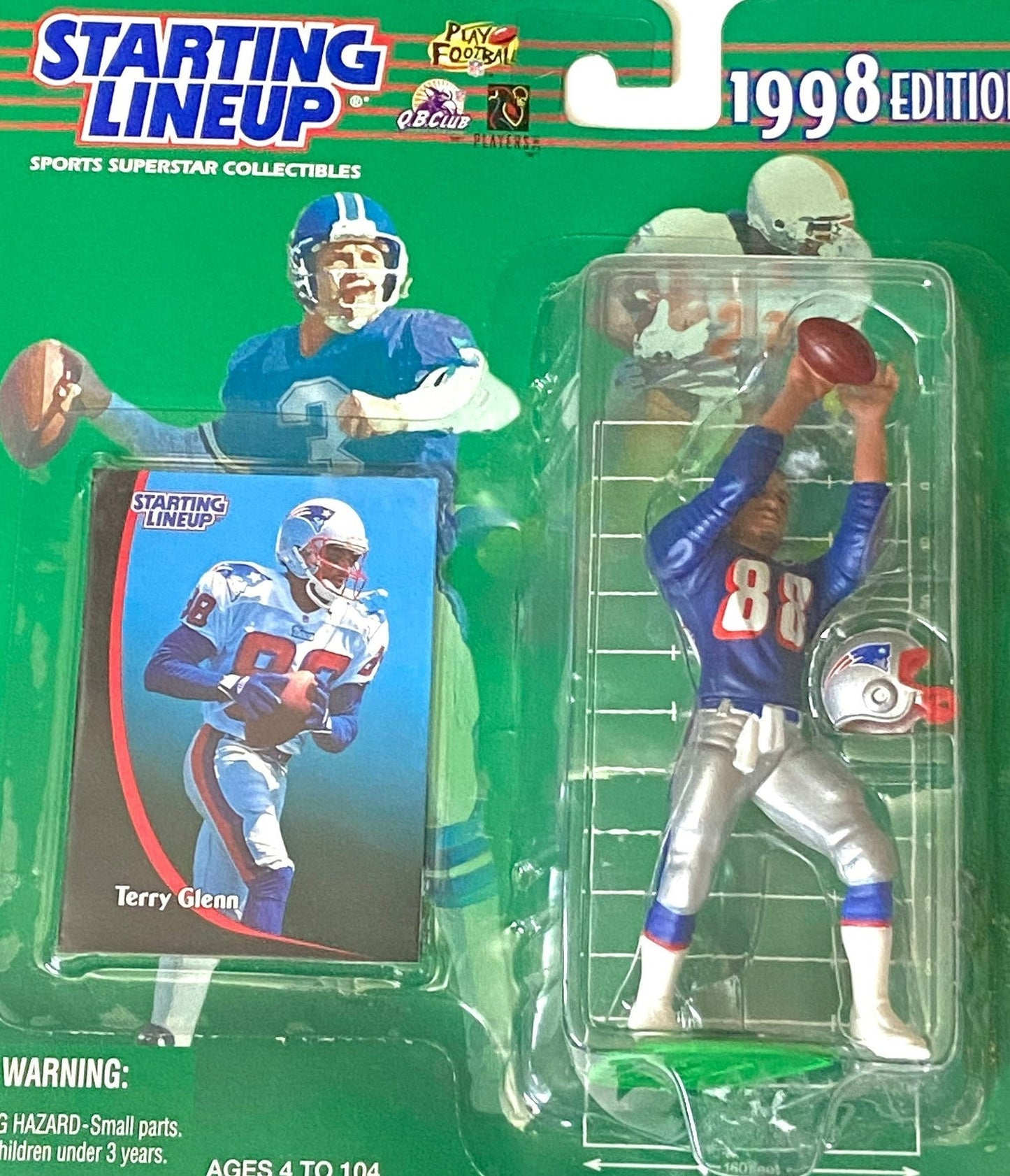 Terry Glenn 1998 NFL New England Patriots Starting Lineup NOS Figurine