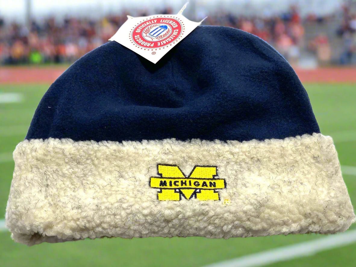 University of Michigan Wolverines Vintage NCAA Cuffed NOS Fleece Hat