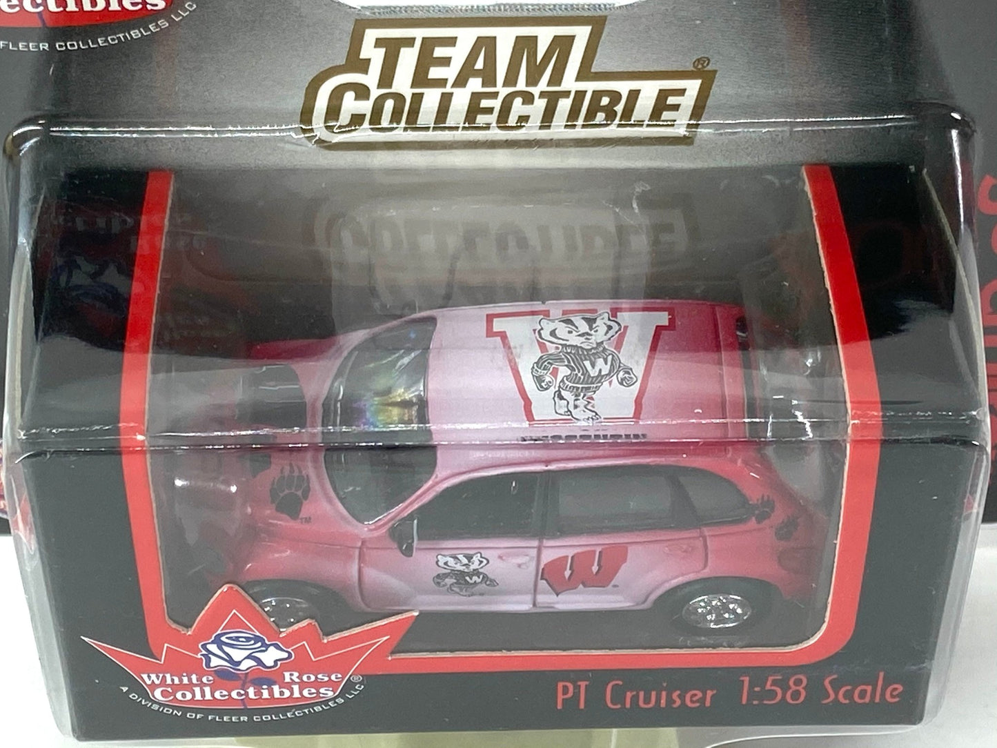 University of Wisconsin Badgers Vintage 2001 NCAA 1:58 Scale NOS PT Cruiser